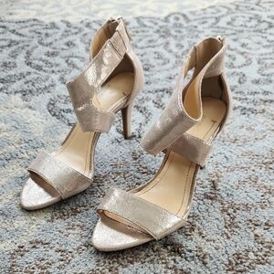 BCBGeneration Metallic Heeled Sandals Gold 6.5